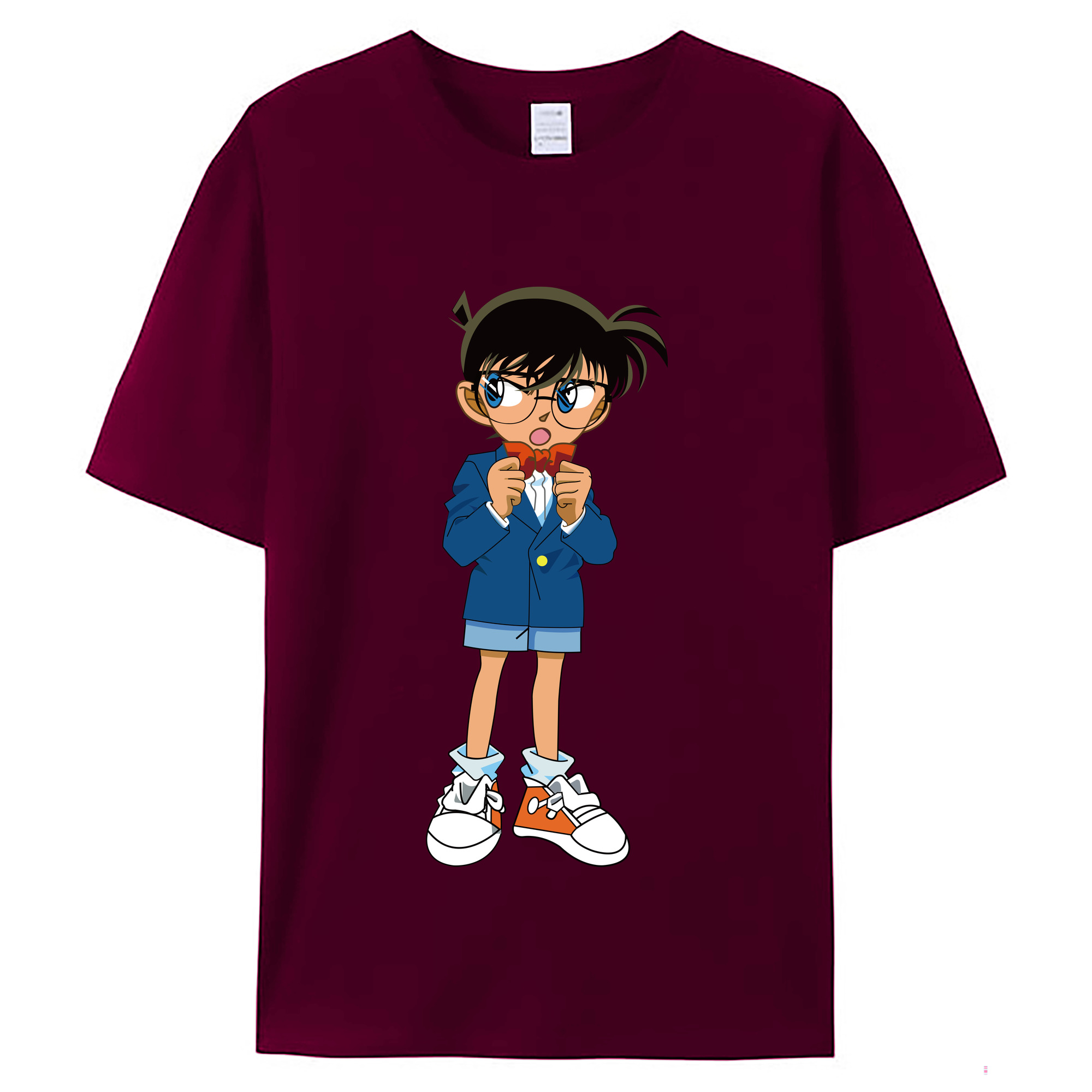 （画像用） 名探偵コナン 江戸川 コナン Detective Conan Conan Edogawa レディースカジュアルプリントTシャツ（綿100％）